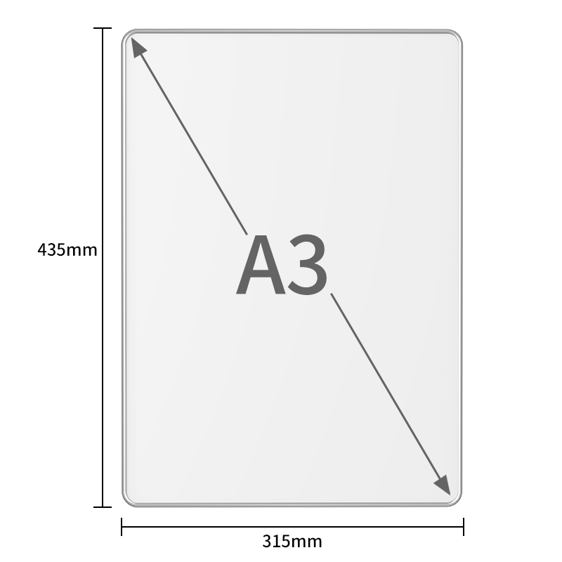 aluminium alloy magnetic microcapsule writing board