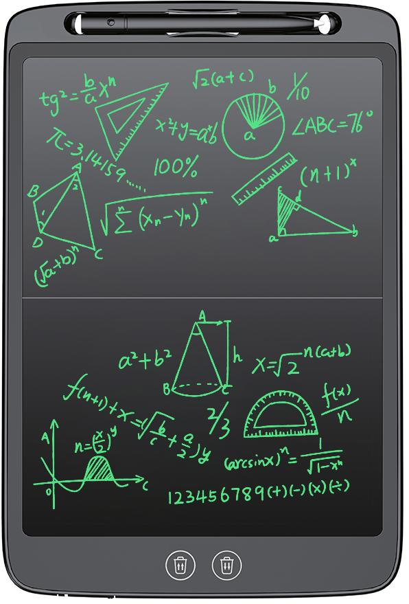 12 inch Split screen LCD Writing tablet with two pens and Elastic rope